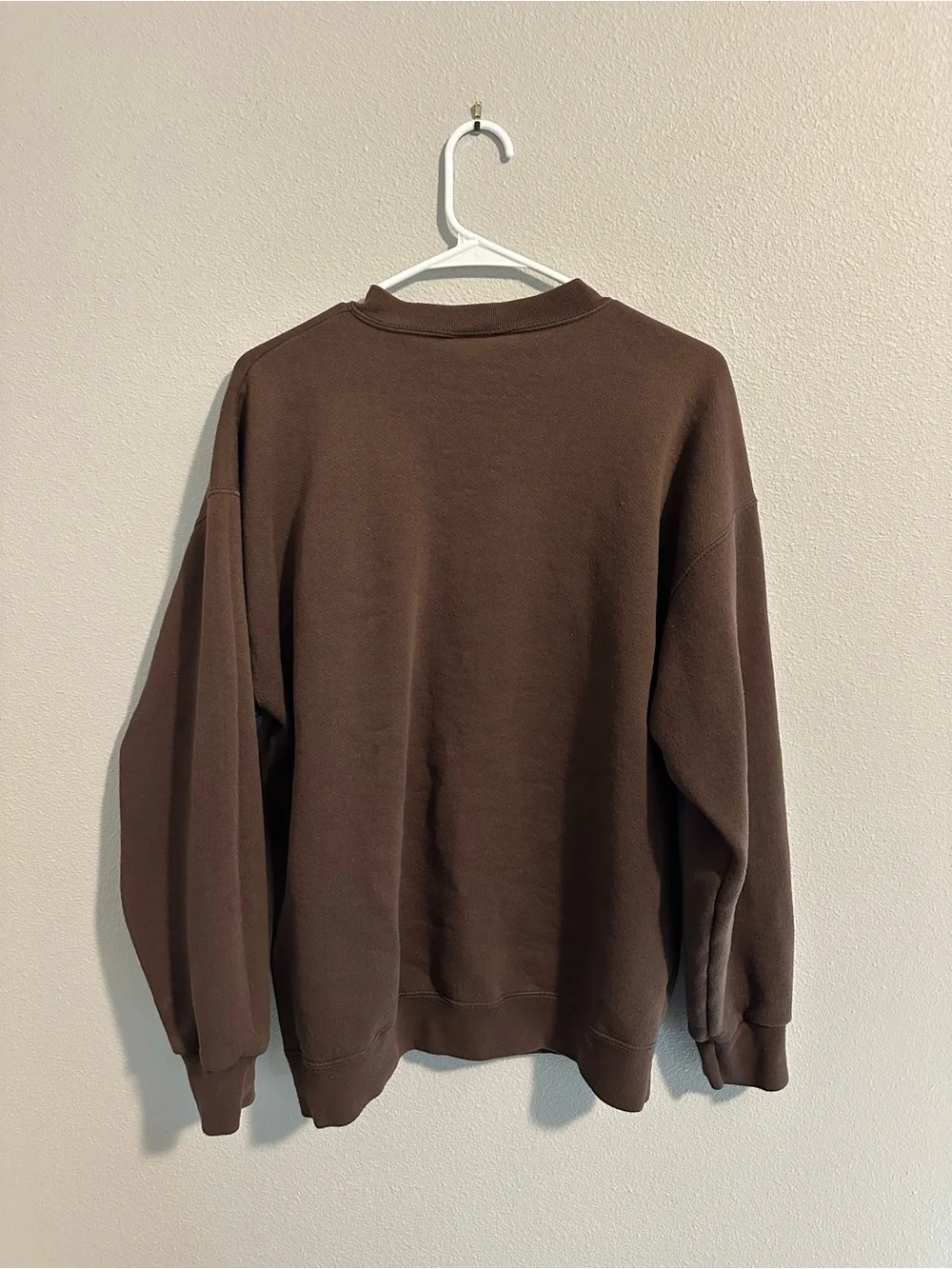 Puma Brown Crewneck Sweatshirt with Small Logo - Men